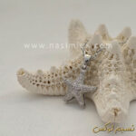 گردنبند ستاره دریایی مروارید دار فول نگین (رنگ ثابت) - Image 4