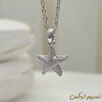 گردنبند ستاره دریایی مروارید دار فول نگین (رنگ ثابت) - Image 5