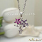 گردنبند دسته گل رنگ ثابت